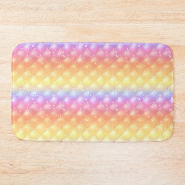Item preview, Padded pastel rainbow tile designed and sold by Maddrick.