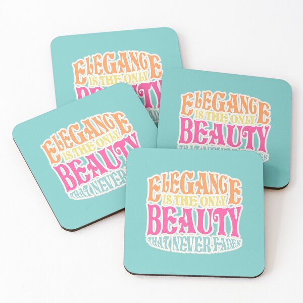 Item preview, 'Elegance Is The Only Beauty That Never Fades' Retro Typography designed and sold by trepiu.