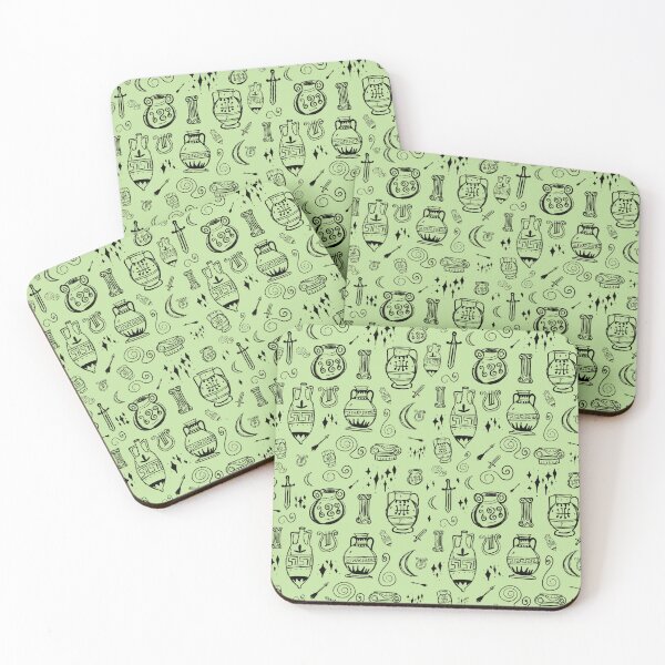 Item preview, Amphora Ancient Greek Doodles Pattern Sage Green designed and sold by iliketeas.