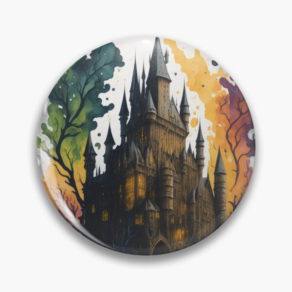 Item preview, Magical Watercolor Castle Sticker designed and sold by pelzolga.