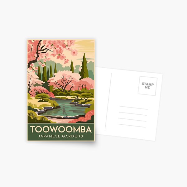 Item preview, Toowoomba Vintage Travel Poster designed and sold by TravelerRat.