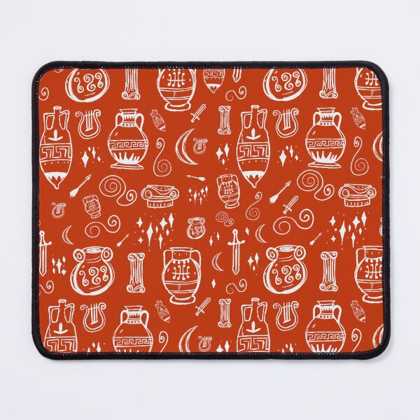 Item preview, Amphora Ancient Greek Doodles Pattern Burnt Orange designed and sold by iliketeas.