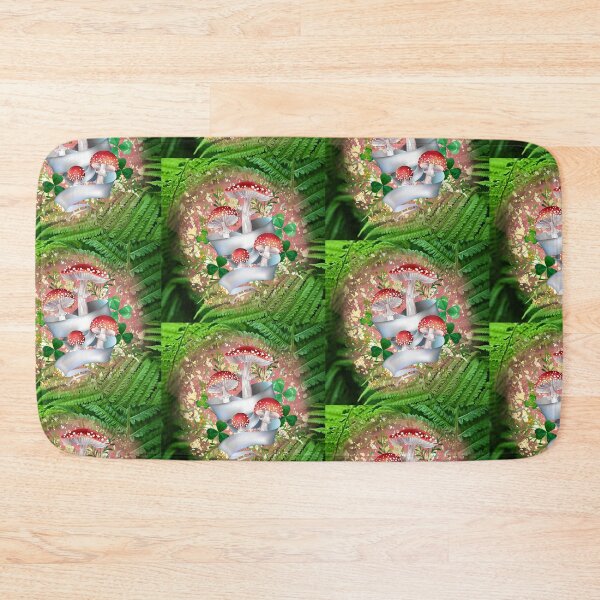 Item preview, Fly Agaric Amanita muscaria Toadstool Mushrooms and Ferns designed and sold by WildWoodlandWitch.