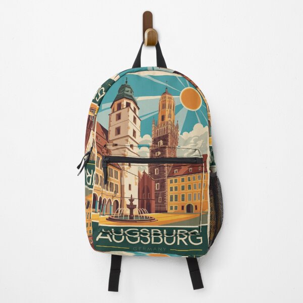 Item preview, Augsburg Vintage Travel Poster designed and sold by TravelerRat.