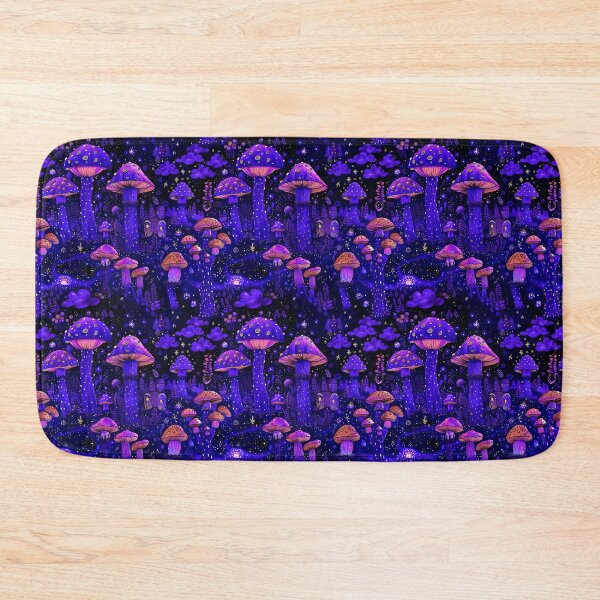 Item preview, Campo de hongos con luz negra fluorescente designed and sold by Maddrick.