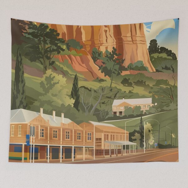 Item preview, Ballarat Vintage Travel Poster designed and sold by TravelerRat.