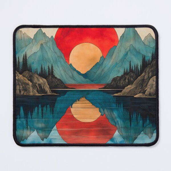 Item preview, Lake backing onto a mountain designed and sold by sodarkensthef.