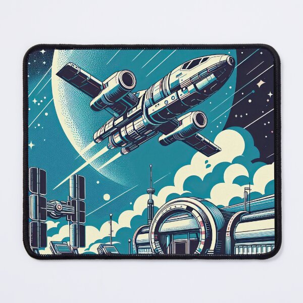 Item preview, Futuristic Spaceship Pop Art Style designed and sold by artofuniverse.