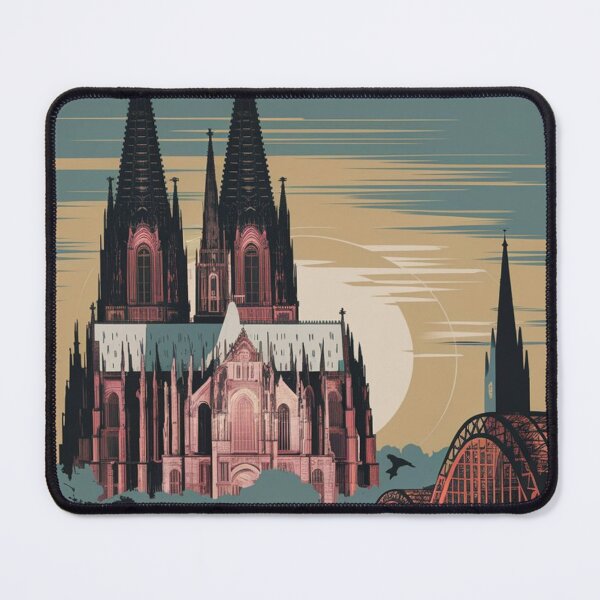 Item preview, Cologne Vintage Travel Poster designed and sold by TravelerRat.
