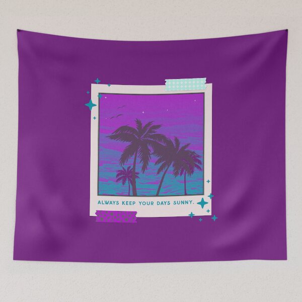 Item preview, Keep your sunny days, always keep your days sunny. vaporwave, retro vintage design designed and sold by FOODIESART.