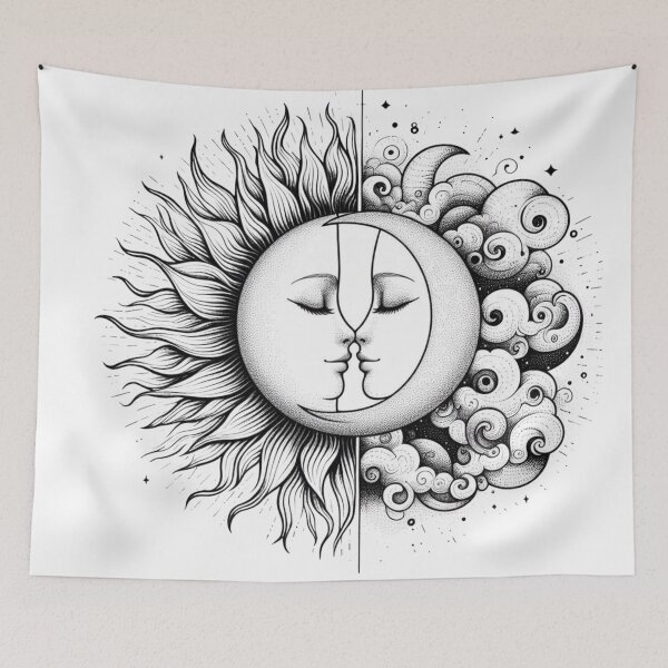 Item preview, Celestial Love,Moon and Sun designed and sold by deniz kaya.
