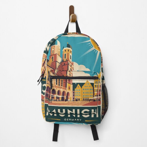 Item preview, Munich Vintage Travel Poster designed and sold by TravelerRat.