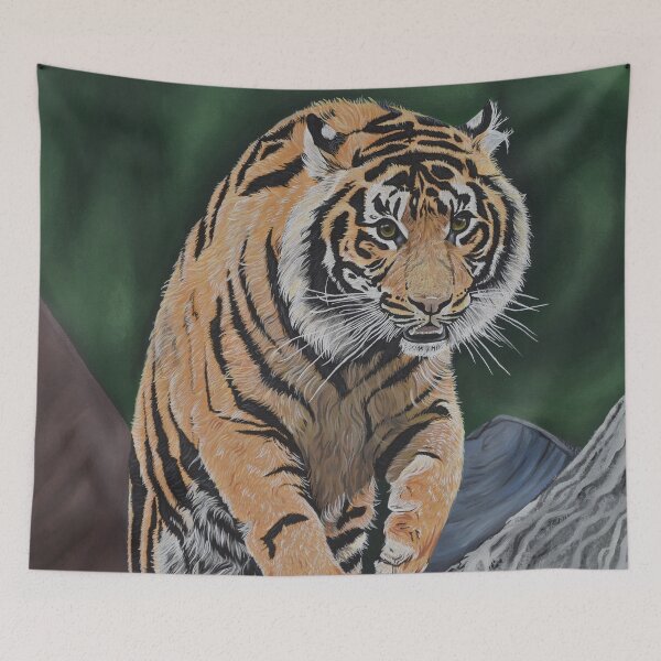 Item preview, Sumatran Tiger acrylic painting designed and sold by CreativelySophG.