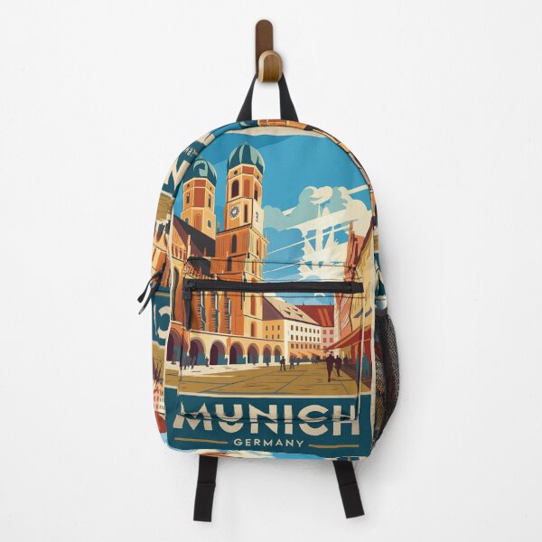 Item preview, Munich Vintage Travel Poster designed and sold by TravelerRat.