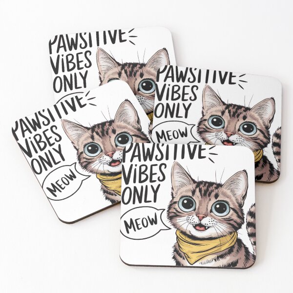 Item preview, Cute Cat Energy: Pawsitive Vibes designed and sold by pr1me-shop.