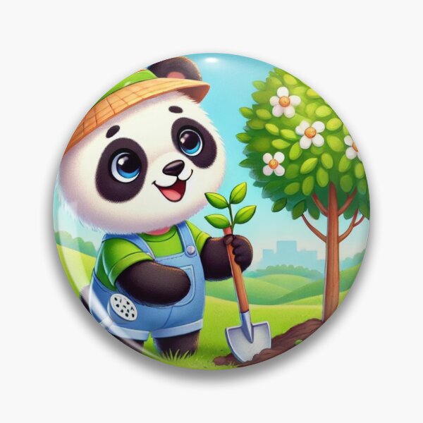 Item preview, "Playful Panda: Plant Trees, Plant the Future" designed and sold by Milina3.