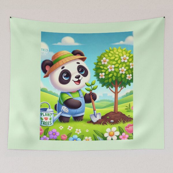 Item preview, "Playful Panda: Plant Trees, Plant the Future" designed and sold by Milina3.
