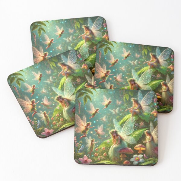 Item preview, Hadas encantadoras en un bosque místico designed and sold by ShamanIwoArt.