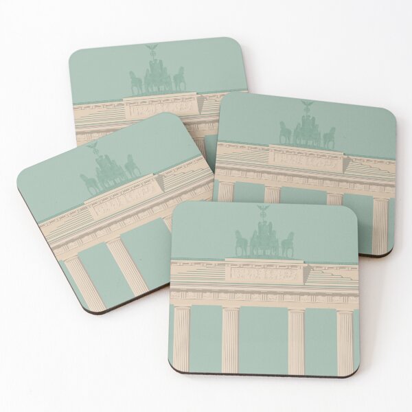Item preview, Berlin Travel Illustration Brandenburg Gate designed and sold by archetype prints.