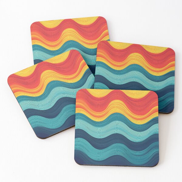 Item preview, A design of a contemporary pattern that simulates a wave effect through pixelation. designed and sold by HEMRO.