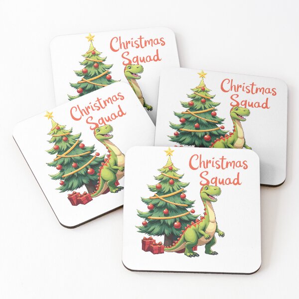 Item preview, Happy Christmas Squad cute Dinosaur Tree  designed and sold by MrDesing10 ⭐⭐⭐⭐⭐.