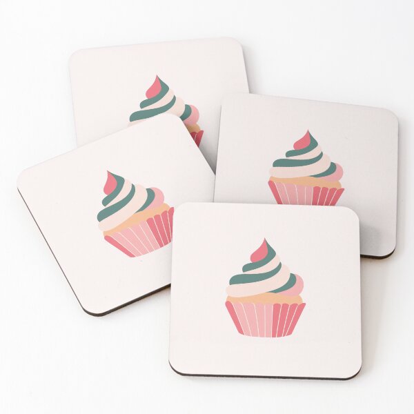 Item preview, Cupcake Illustration, Child Art, Colorful Sweet Dessert Drawing, Wall Decor for Kids designed and sold by hannaprescott.