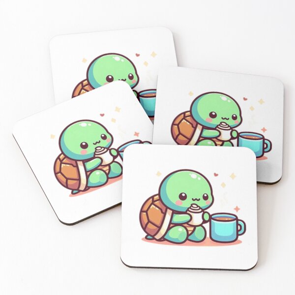Item preview, turtle with coffee designed and sold by Eternalski.