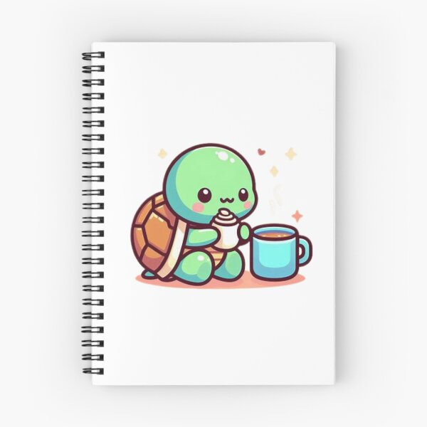 Item preview, turtle with coffee designed and sold by Eternalski.