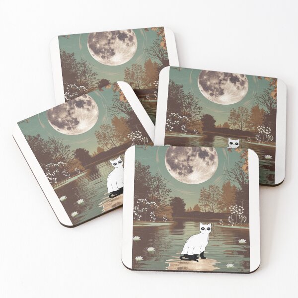 Item preview, Retro Kitten Vintage Botanical Vintage Outdoor designed and sold by MarcelooArt.