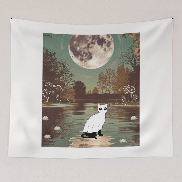 Item preview, Retro Kitten Vintage Botanical Vintage Outdoor designed and sold by MarcelooArt.