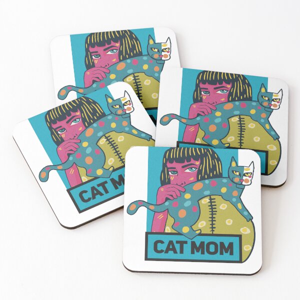 Item preview, cat mom designed and sold by Tanuja Sharma.
