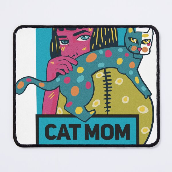 Item preview, cat mom designed and sold by Tanuja Sharma.