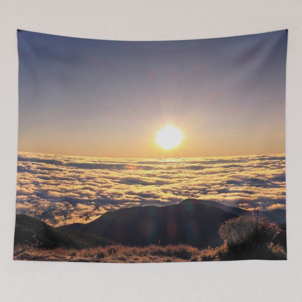 Item preview, Sunrise and the Sea of Clouds Glorious Morning designed and sold by WildAppleStudio.