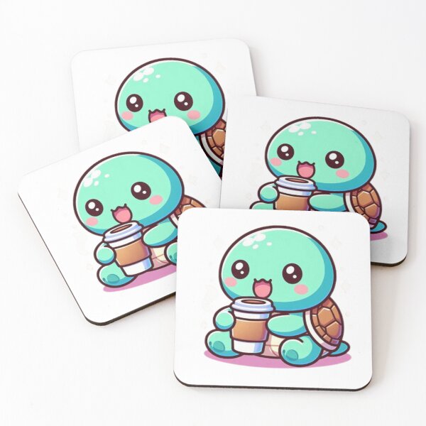 Item preview, turtle with coffee designed and sold by Eternalski.