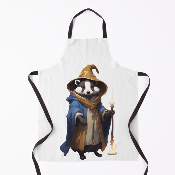 Item preview, Cute Badger Wizard - RPG Fantasy Character in Magical Robes designed and sold by CrownedCanvas.