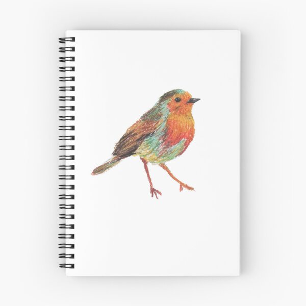 Item preview, Colorful Robin in oil pastel  designed and sold by AnyJoyOgden.