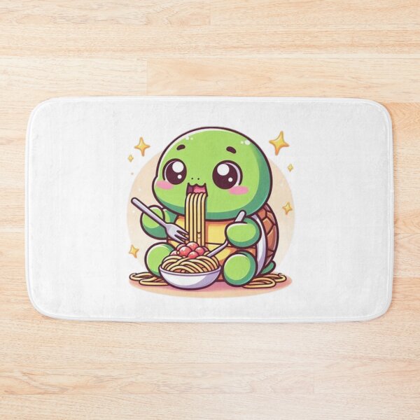 Item preview, turtle eating spaghetti designed and sold by Eternalski.