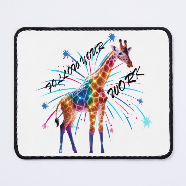 Item preview, Colorful Giraffe-For HardWorkers designed and sold by GloriousArtSKD.