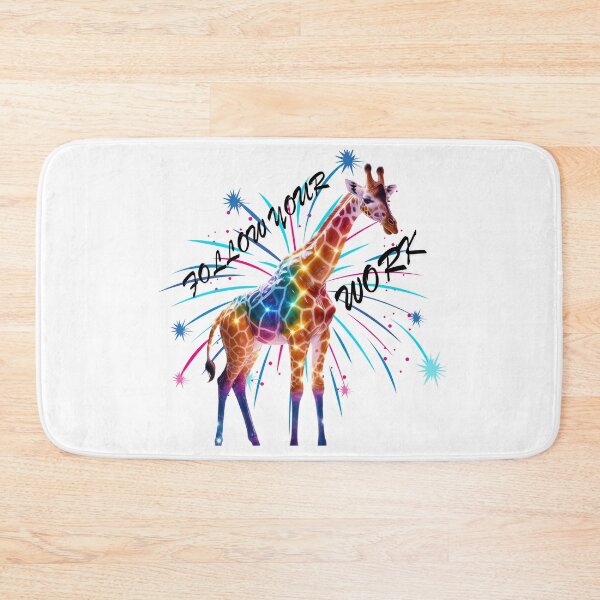 Item preview, Colorful Giraffe-For HardWorkers designed and sold by GloriousArtSKD.