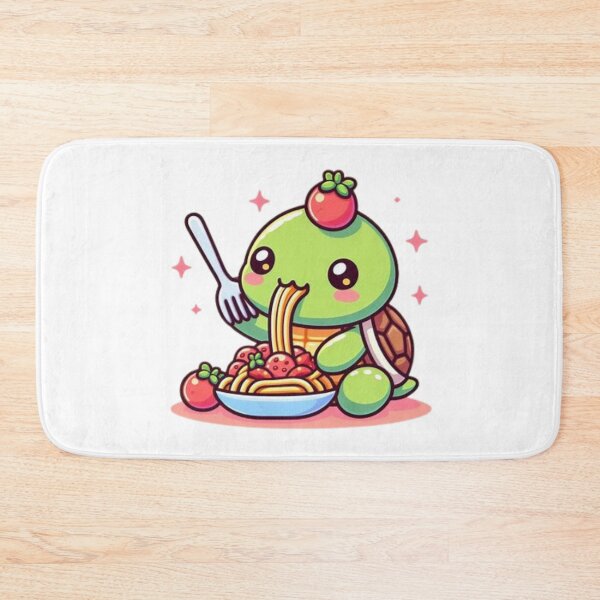 Item preview, turtle eating spaghetti designed and sold by Eternalski.