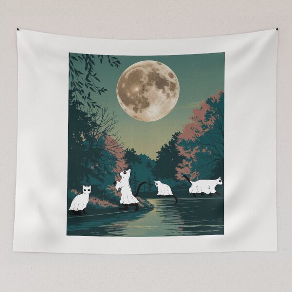 Item preview, Retro Kitten Vintage Botanical Vintage Outdoor designed and sold by MarcelooArt.