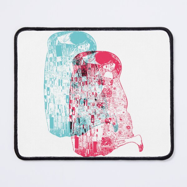 Item preview, GUSTAV KLIMT - The Kiss Glitch Version - minimalized Classic Art Pattern Modern Outline designed and sold by pelagio.