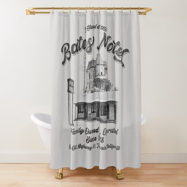 Vista previa del artículo con la obra «Me alojé en el motel Bates», diseñado y vendido por Alema Art.