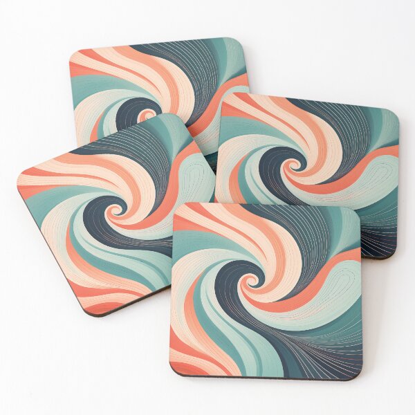 Item preview, A design of a modern swirl pattern with simplified, clean lines and a restrained color scheme. designed and sold by HEMRO.