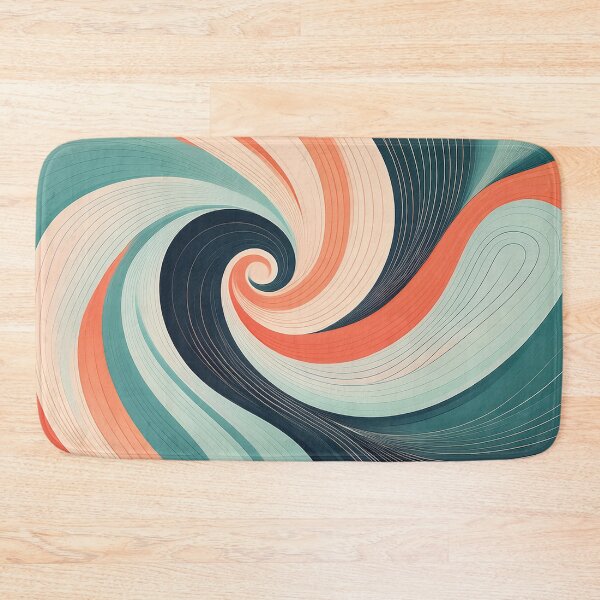 Item preview, A design of a modern swirl pattern with simplified, clean lines and a restrained color scheme. designed and sold by HEMRO.