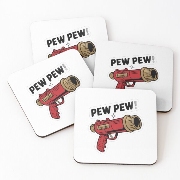 Item preview, Raygun Red Pew Pew Illustration designed and sold by unique0703.