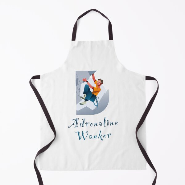 Item preview, Adrenaline wanker - funny design for those adrenaline junkies, rock climber, bouldering  designed and sold by UKVanlife.