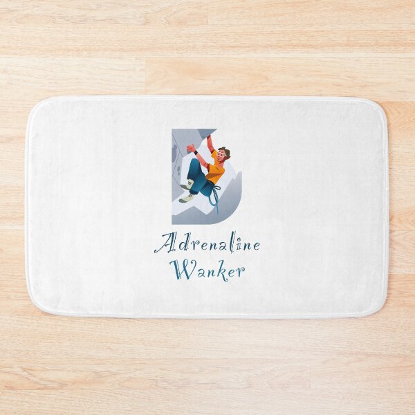 Item preview, Adrenaline wanker - funny design for those adrenaline junkies, rock climber, bouldering  designed and sold by UKVanlife.