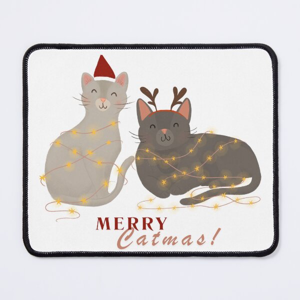 Item preview, Merry Catmas, Meowy Christmas, Kitty New Year Design designed and sold by juliart-pro.