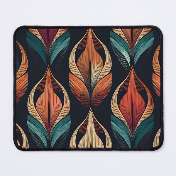 Item preview, A design of an Art Deco-inspired Ikat pattern with stylized, symmetrical motifs and luxurious colors. designed and sold by HEMRO.
